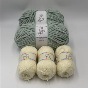 Baby Yarn Bundle in Jade and Cream